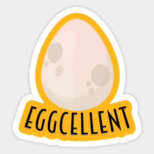 Eggcellent Sticker